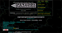 Desktop Screenshot of paradoxproductions.com