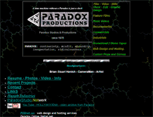 Tablet Screenshot of paradoxproductions.com